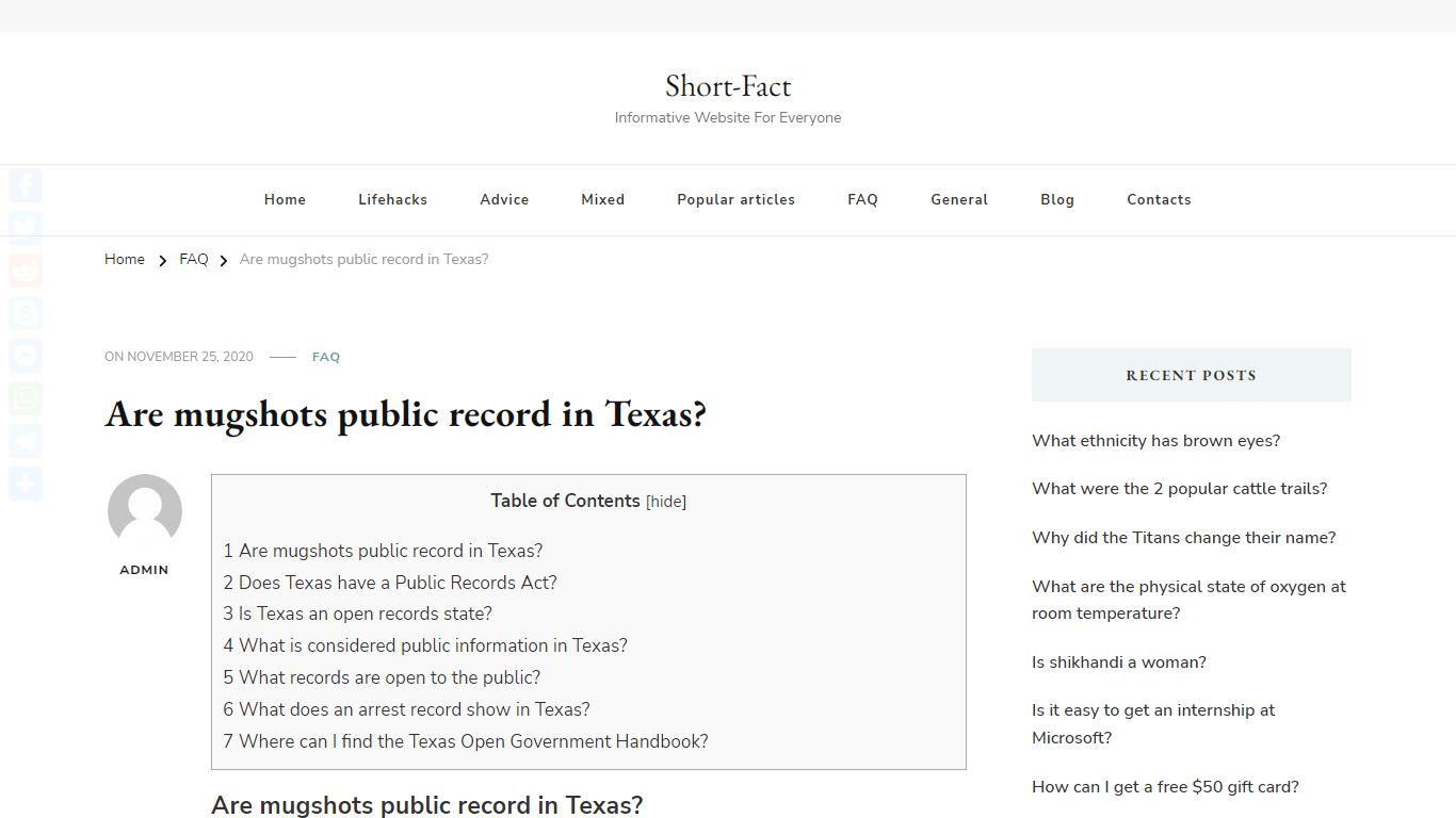 Are mugshots public record in Texas? – Short-Fact